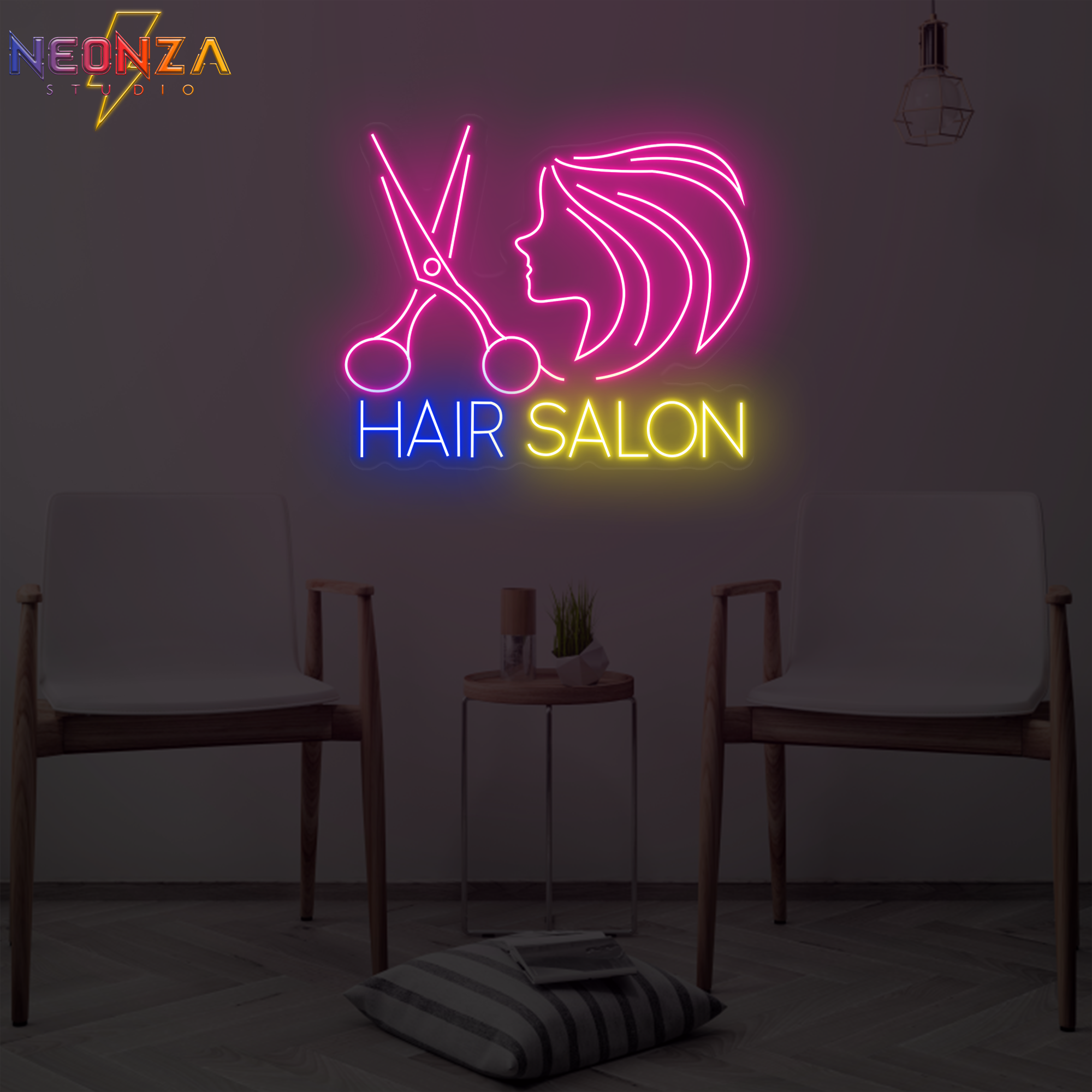 Buy Hair Salon Neon Sign Online India Acrylicsheetsindia 7846