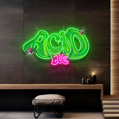 Sour Acid Love Collapse Art LED Neon Sign Light Pop Art