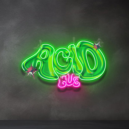 Sour Acid Love Collapse Art LED Neon Sign Light Pop Art