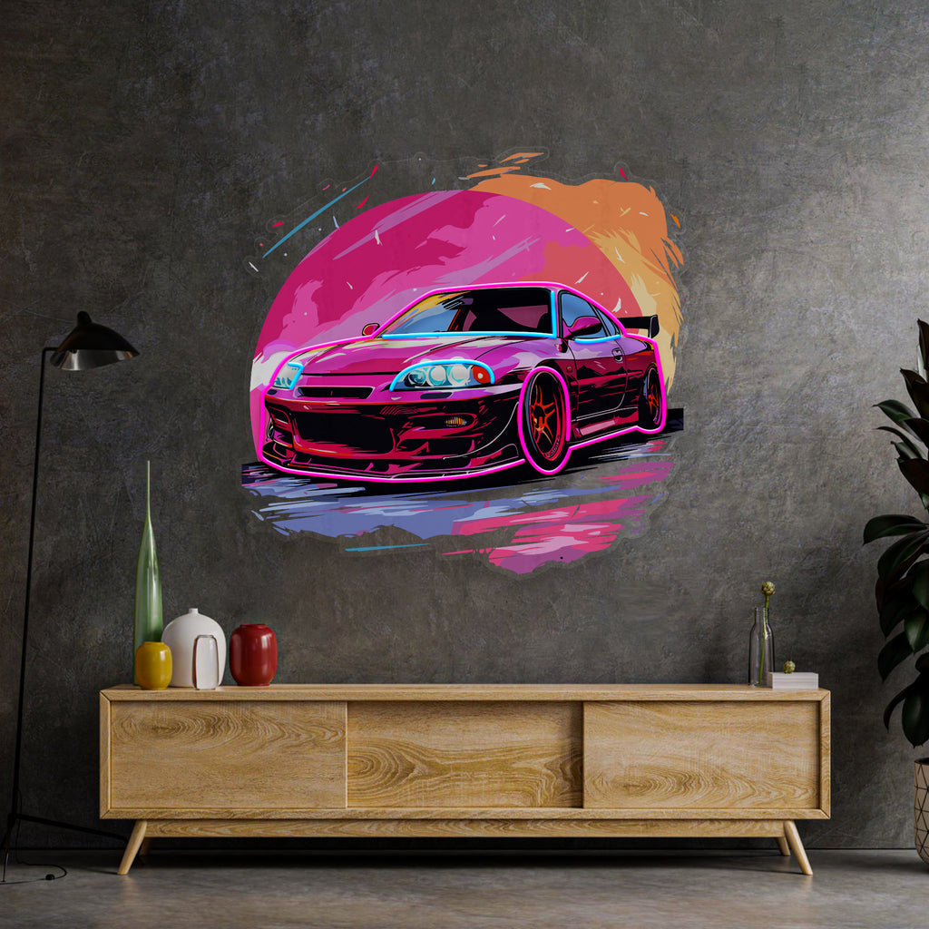 Colorful Car LED Neon Sign Light Pop Art