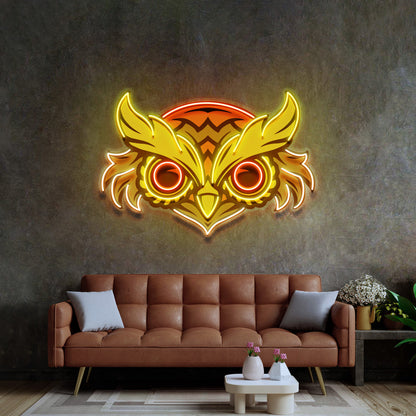 Brown Owl LED Neon Sign Light Pop Art