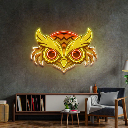 Brown Owl LED Neon Sign Light Pop Art