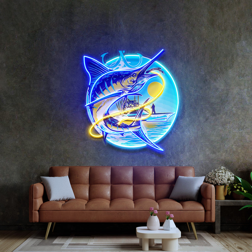 Blend with The Ocean Waves LED Neon Sign Light Pop Art