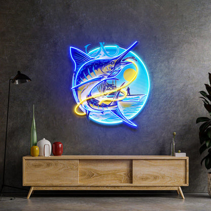 Blend with The Ocean Waves LED Neon Sign Light Pop Art