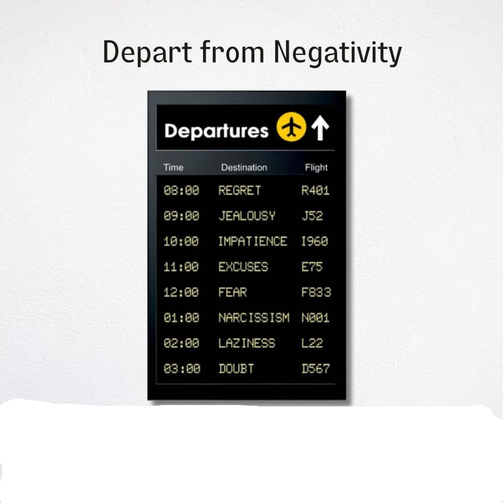 Depart from Negativity