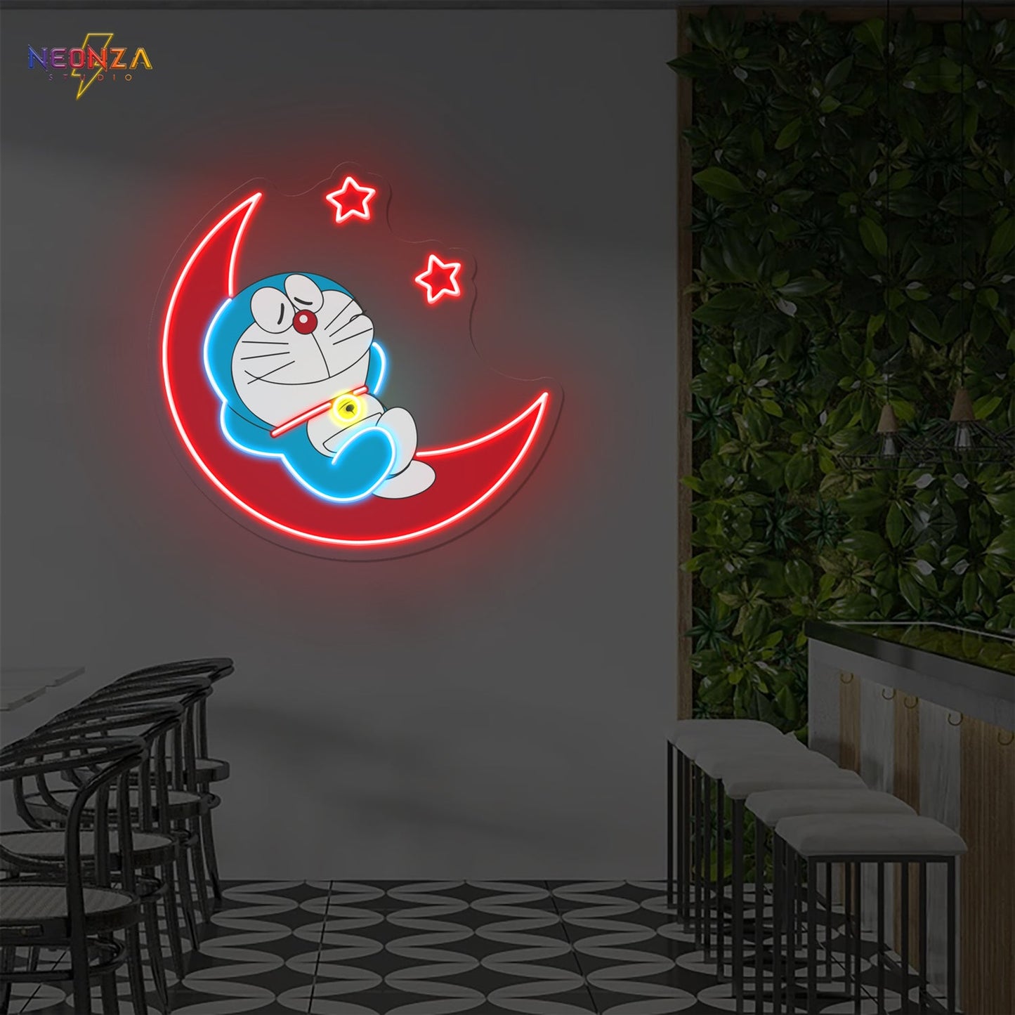 Doraemon Neon Sign Artwork