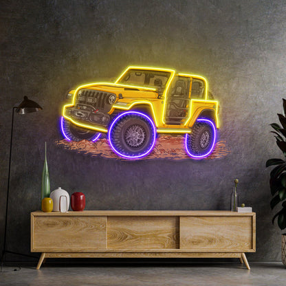 Extreme Blue Off Road LED Neon Sign Light Pop Art