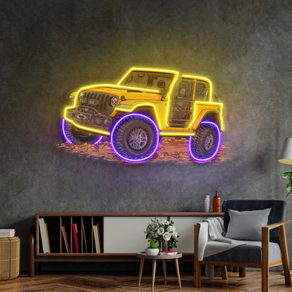 Extreme Blue Off Road LED Neon Sign Light Pop Art