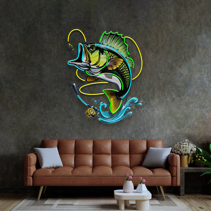 Fishing Easy LED Neon Sign Light Pop Art