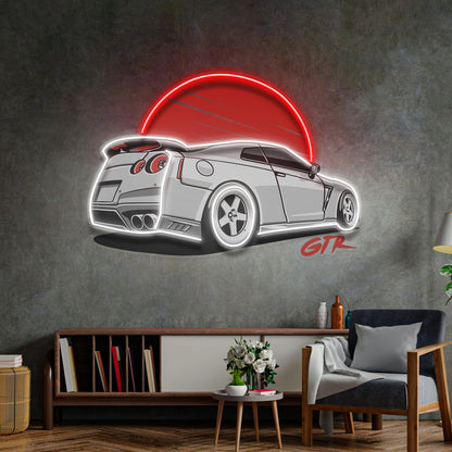 GTR Super Car LED Neon Sign Light Pop Art