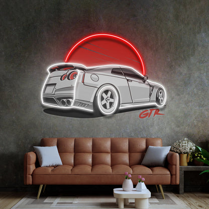 GTR Super Car LED Neon Sign Light Pop Art