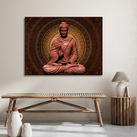 Calm Buddha Wall Painting