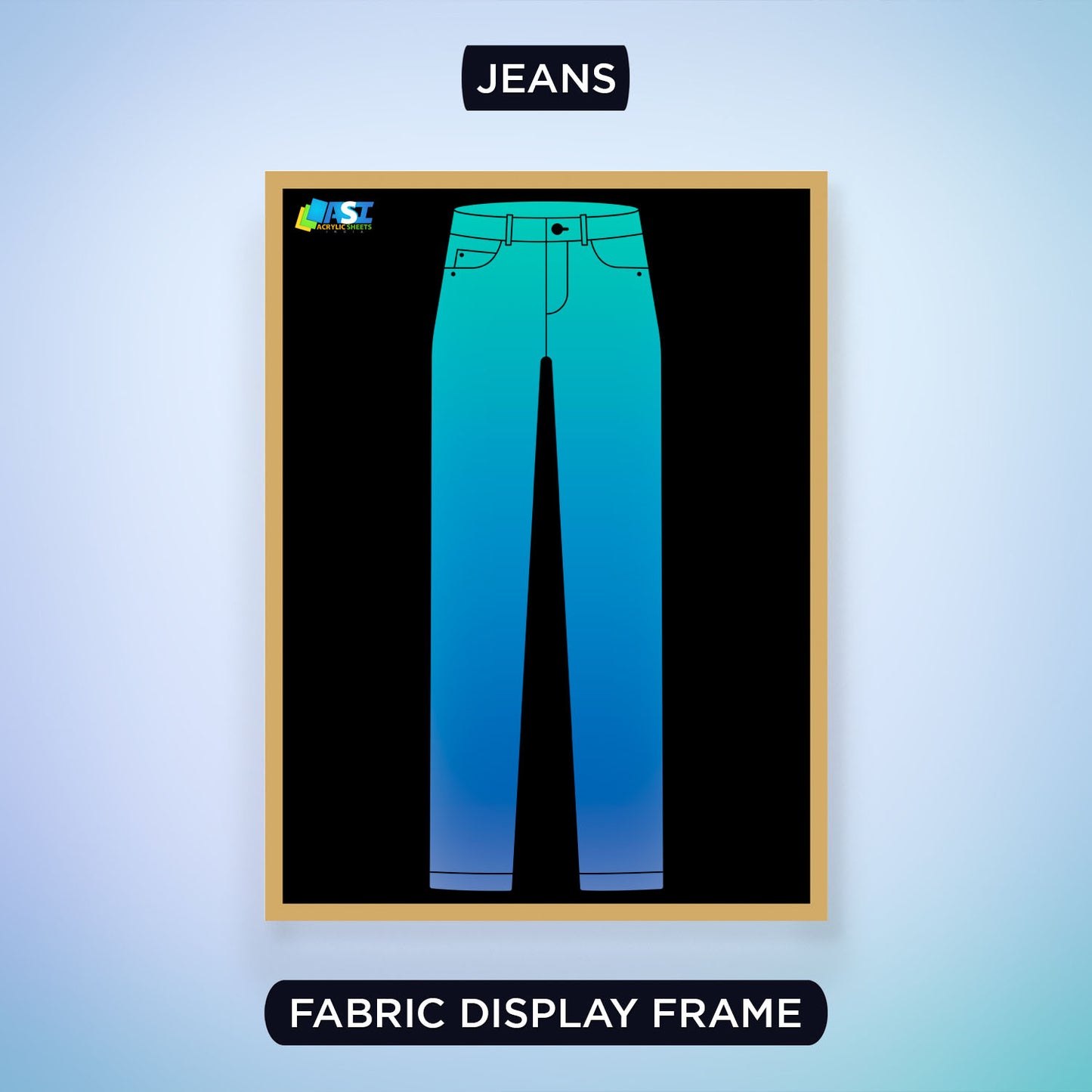 Clothing Projection Frame Tshirt , Jeans