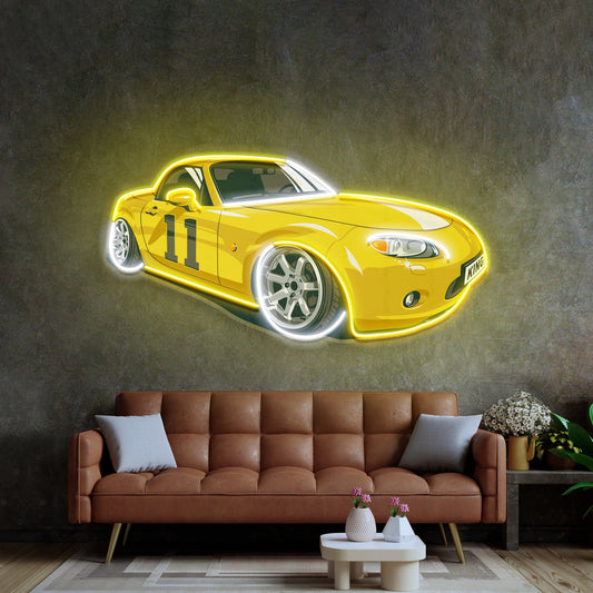 Japanese Old Drift Car LED Neon Sign Light Pop Art