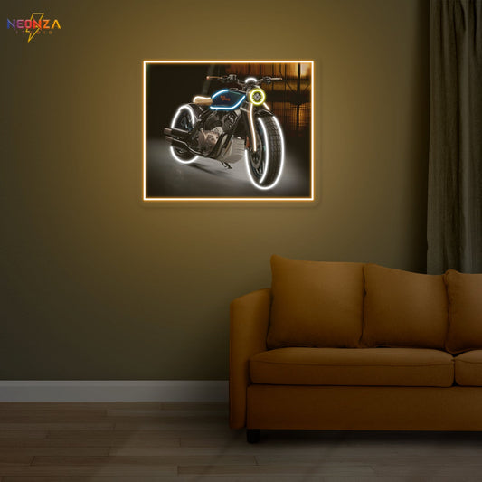 Royal Enfield Neon Sign Artwork