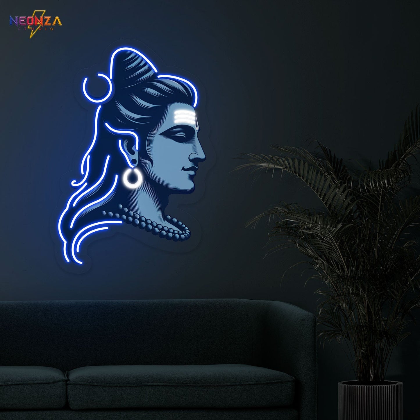 Lord Shiva Neon Sign Artwork