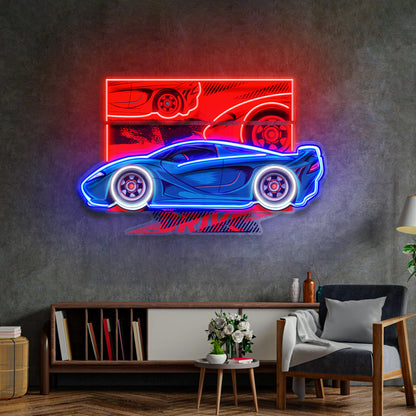 Speed Racing LED Neon Sign Light Pop Art