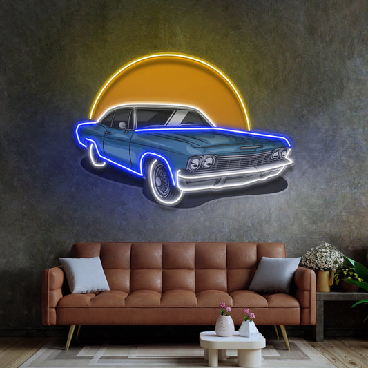 Vintage Retro Car LED Neon Sign Light Pop Art