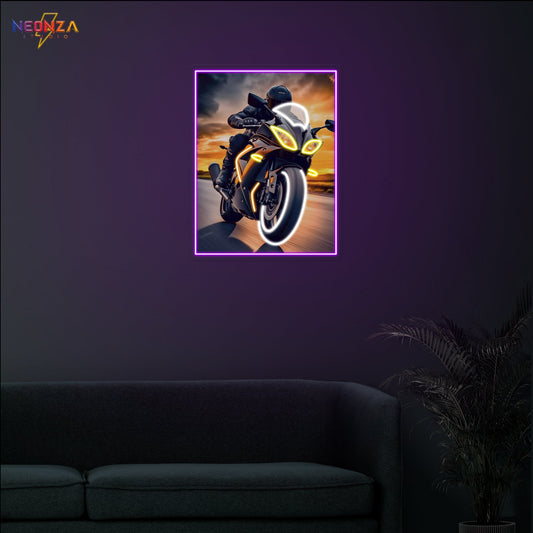 Riding-Cool-Motorcycle Neonsign Artwork