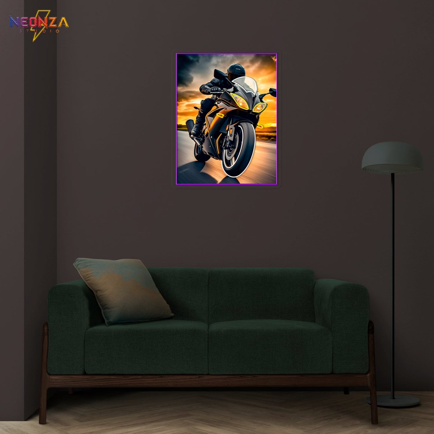 Riding-Cool-Motorcycle Neonsign Artwork