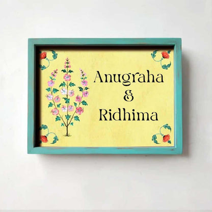 Basant - Handcrafted Framed Nameplate