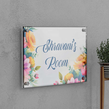 Blossom Haven - Acrylic Name Plate