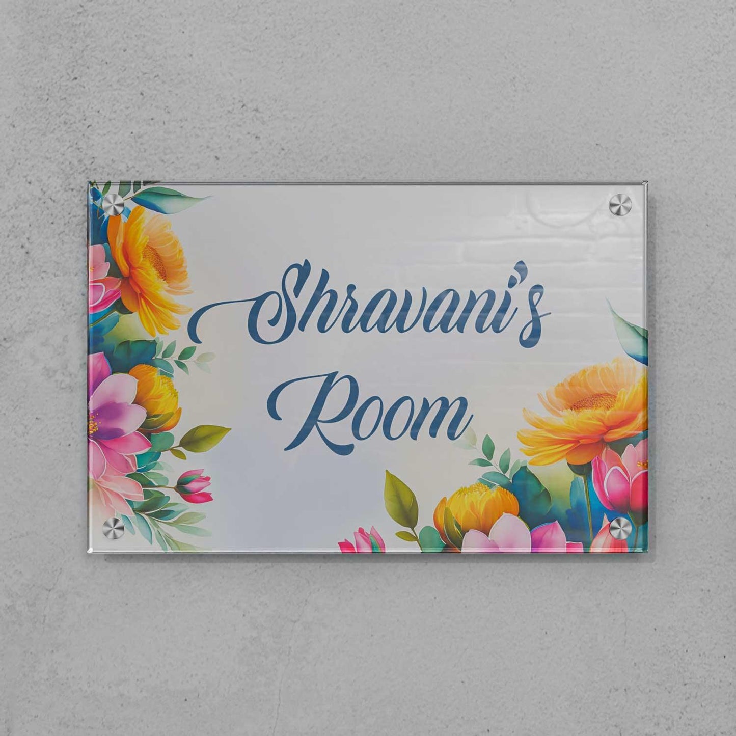 Blossom Haven - Acrylic Name Plate