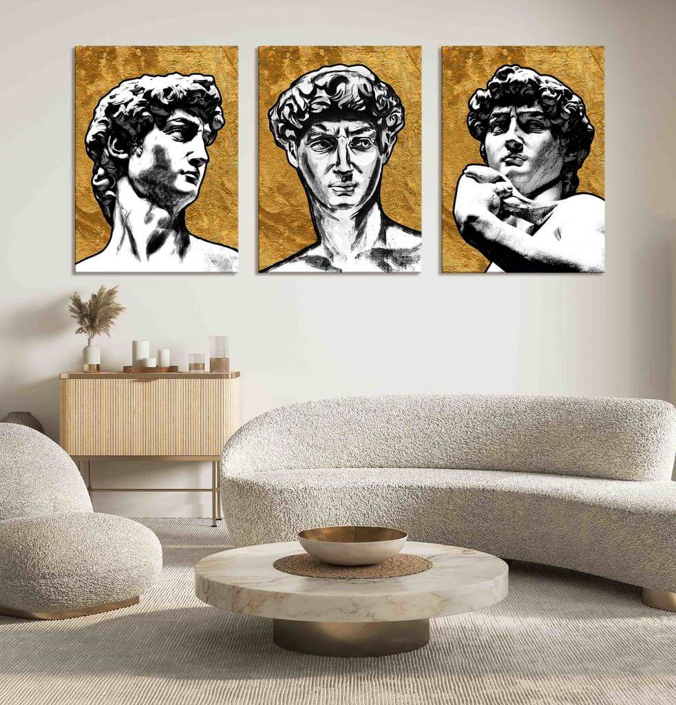 David of Michelangelo - The Golden Trio