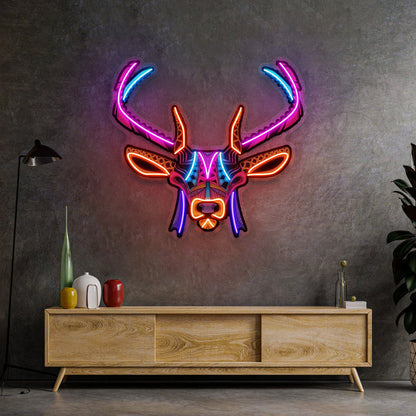 Decorative Deer LED Neon Sign Light Pop Art