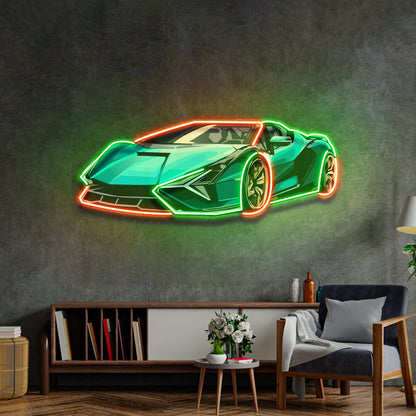 Hypercar LED Neon Sign Light Pop Art