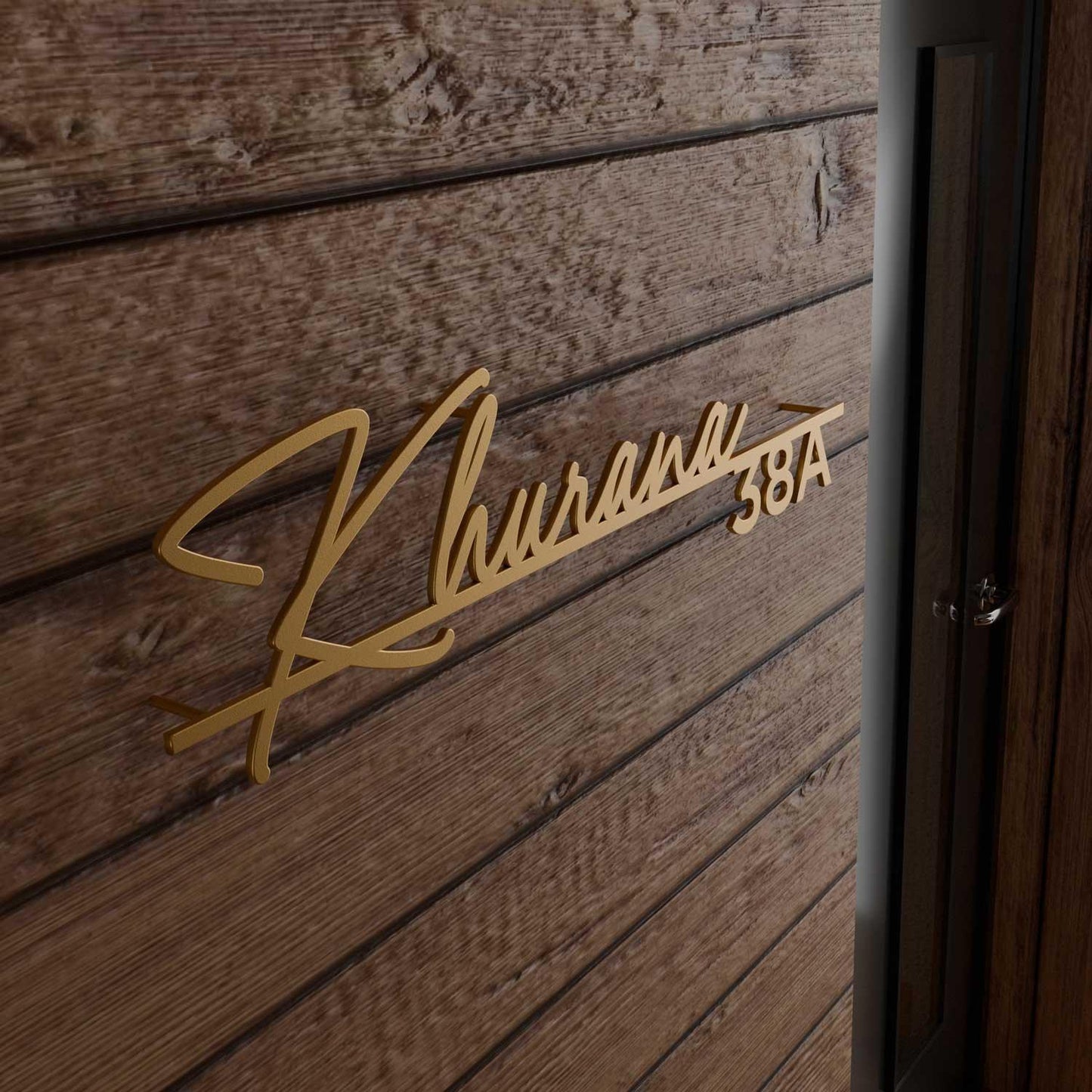 Khurana - Cutout Steel Name Plate