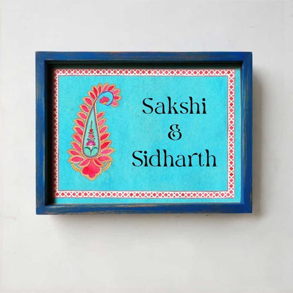 Kilangi - Handcrafted Framed Nameplate