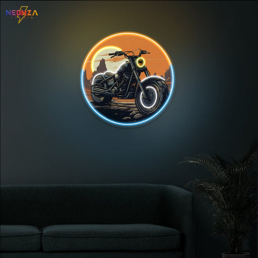 Motorcycle NeonSign Artwork