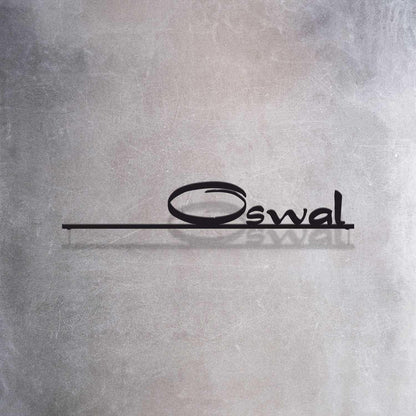 Oswal - Cutout Steel Name Plate