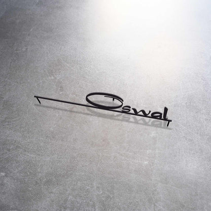 Oswal - Cutout Steel Name Plate