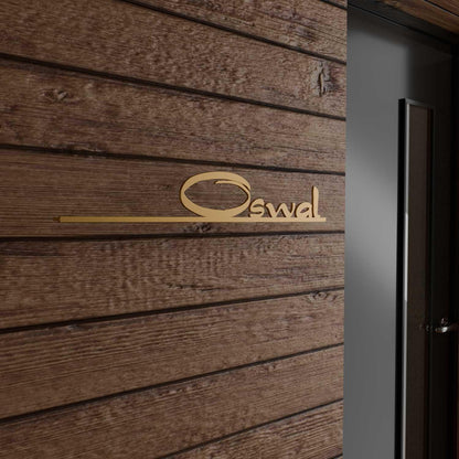 Oswal - Cutout Steel Name Plate