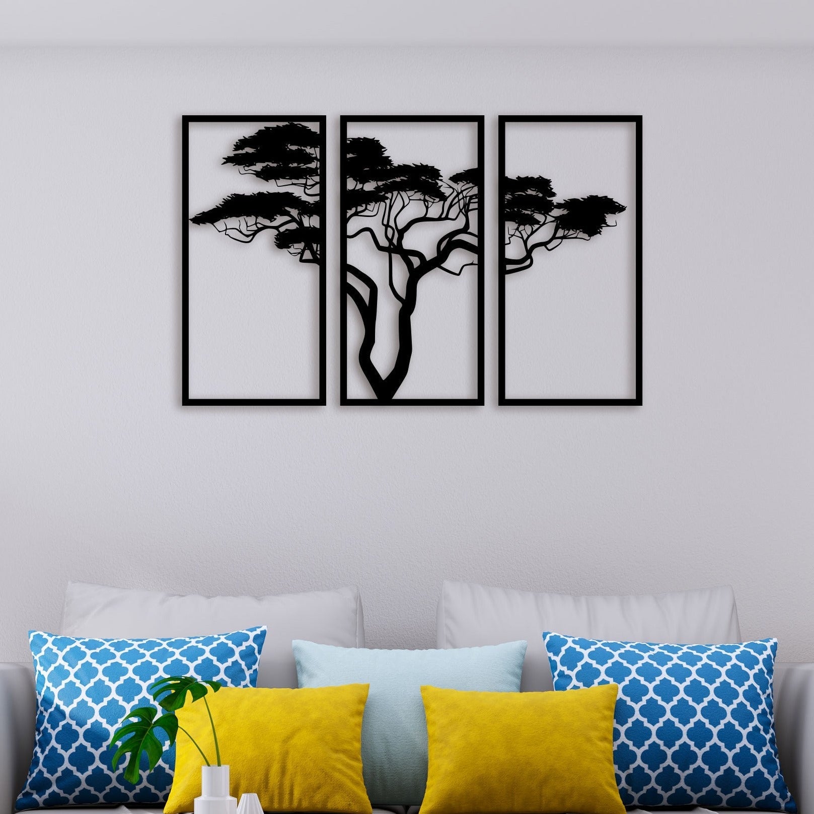 3 Piece Bonsai Tree Wall Art – acrylicsheetsindia