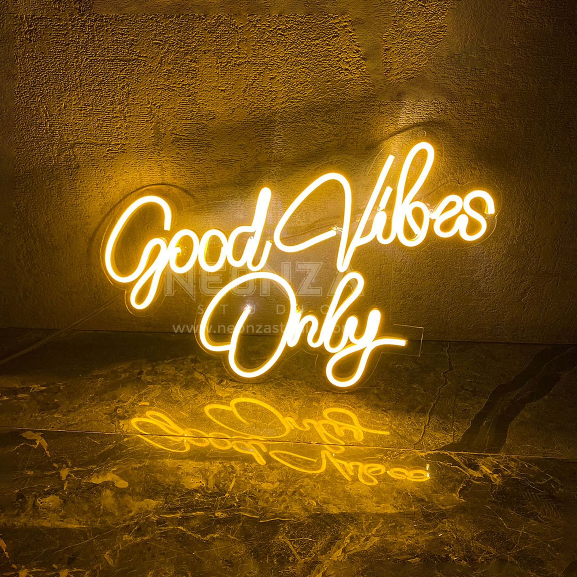 Buy Good Vibes Only Yellow Online India – acrylicsheetsindia