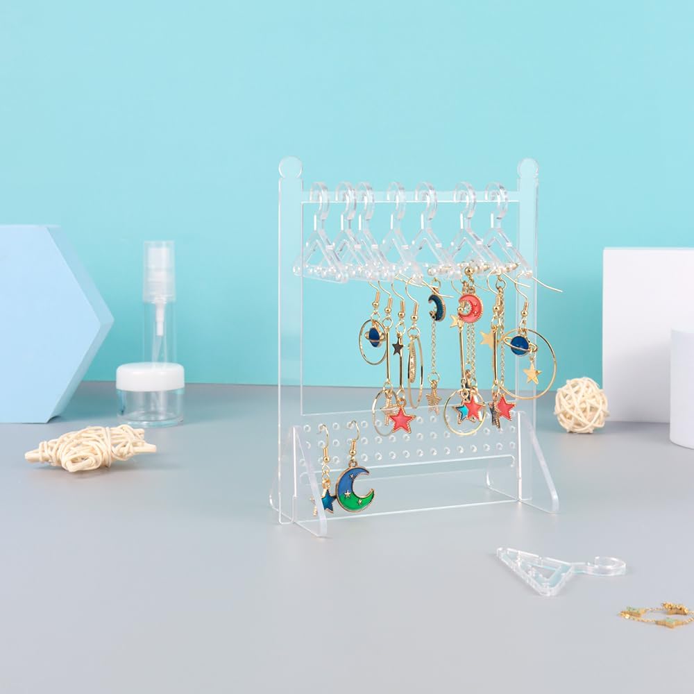 Clear Acrylic Rotating Earring Stand With Big Capacity For Jewelry Display  Pearl Necklace Designs And Pendant Holder Rack From Wonderful6, $11.96 |  DHgate.Com