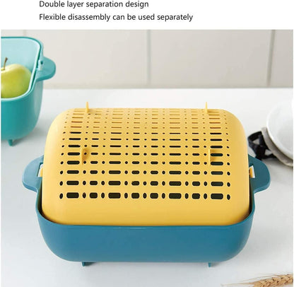 Multi-Functional Plastic Washing Vegetables and Fruit Draining Basket Strainer