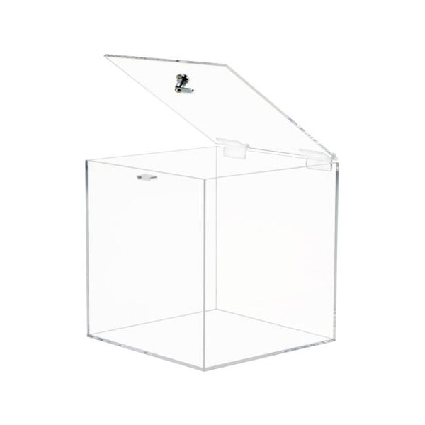 Acrylic 5-Sided Box w Cam Lock Lid – acrylicsheetsindia