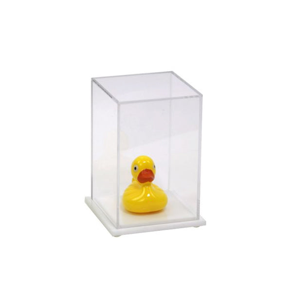 Acrylic Display Box 6H x 4W x 4L with White Base