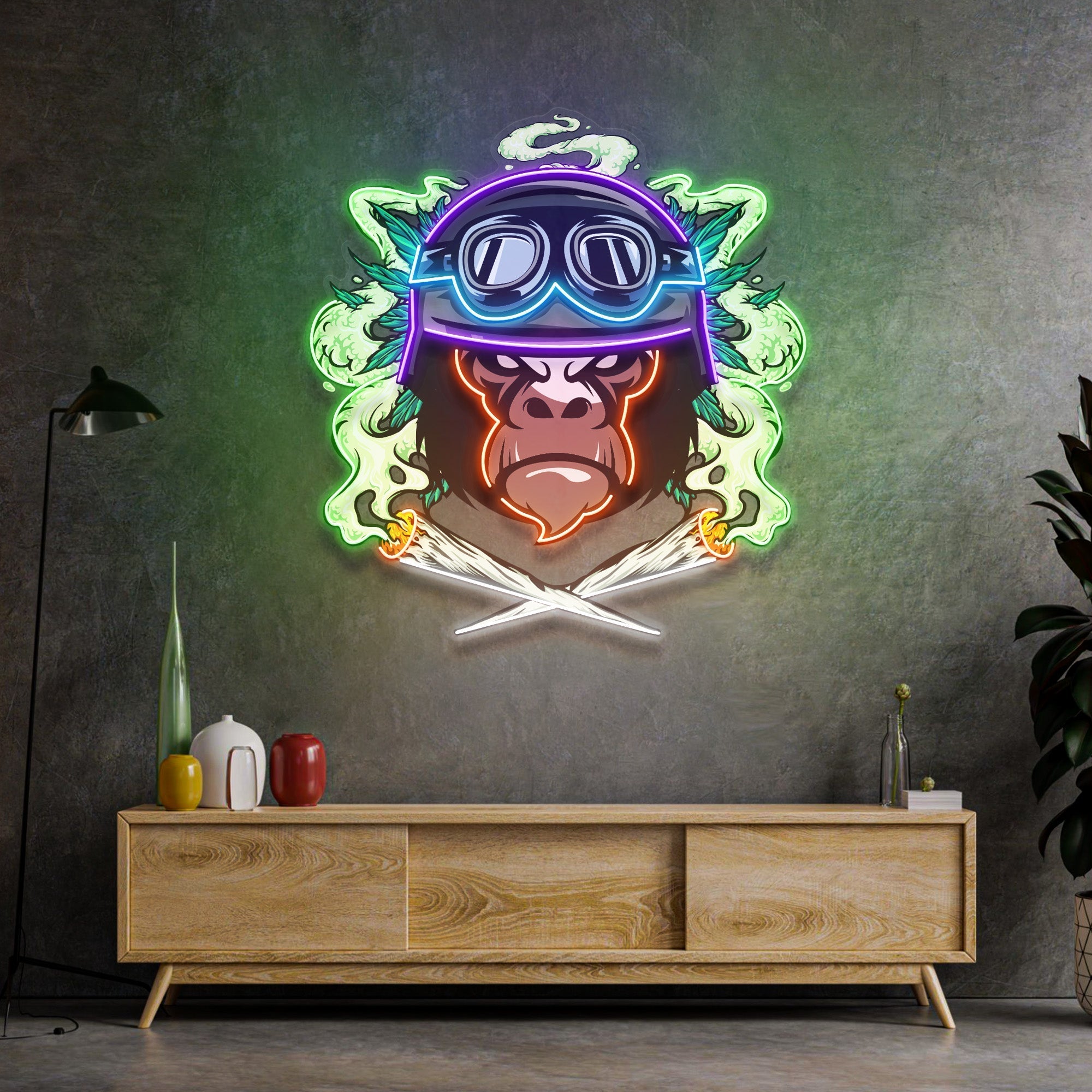 Monkey Soldier LED Neon Sign Light Pop Art – acrylicsheetsindia