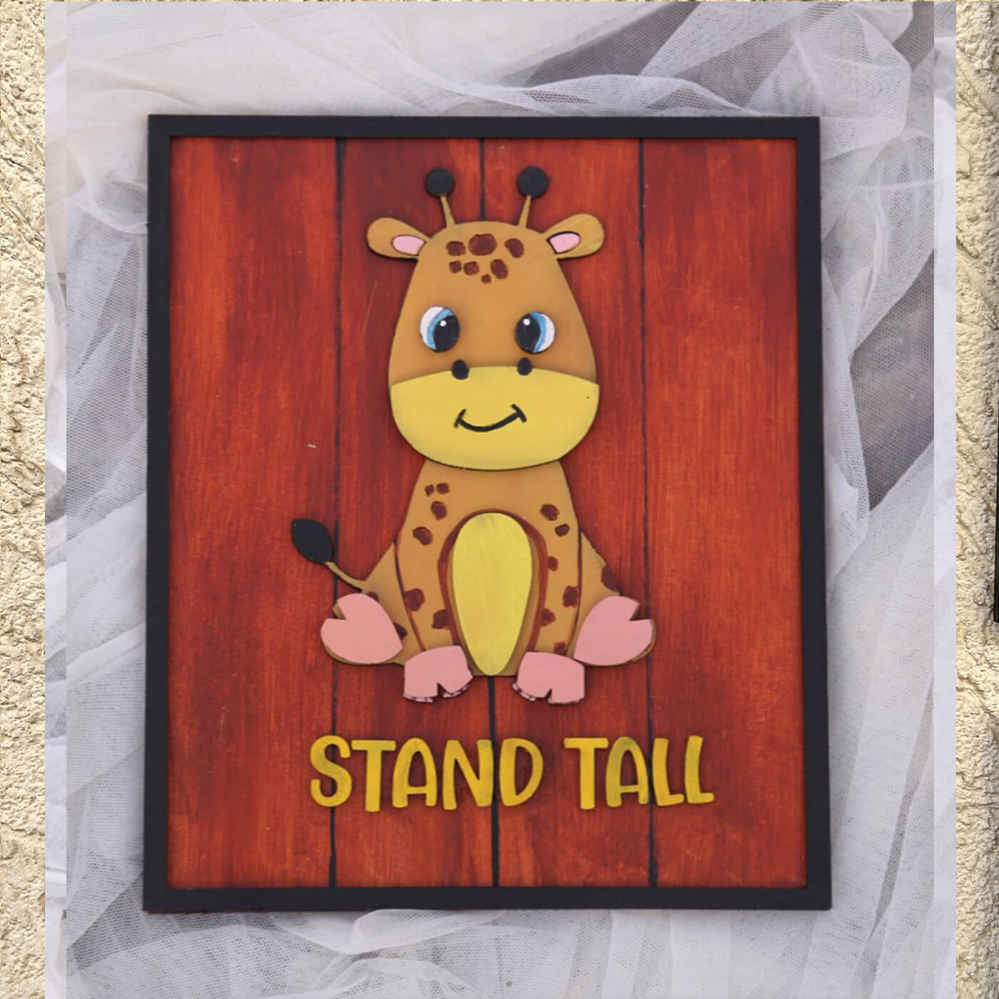 Hand-painted Affirmations Animal Wall Art For Kids