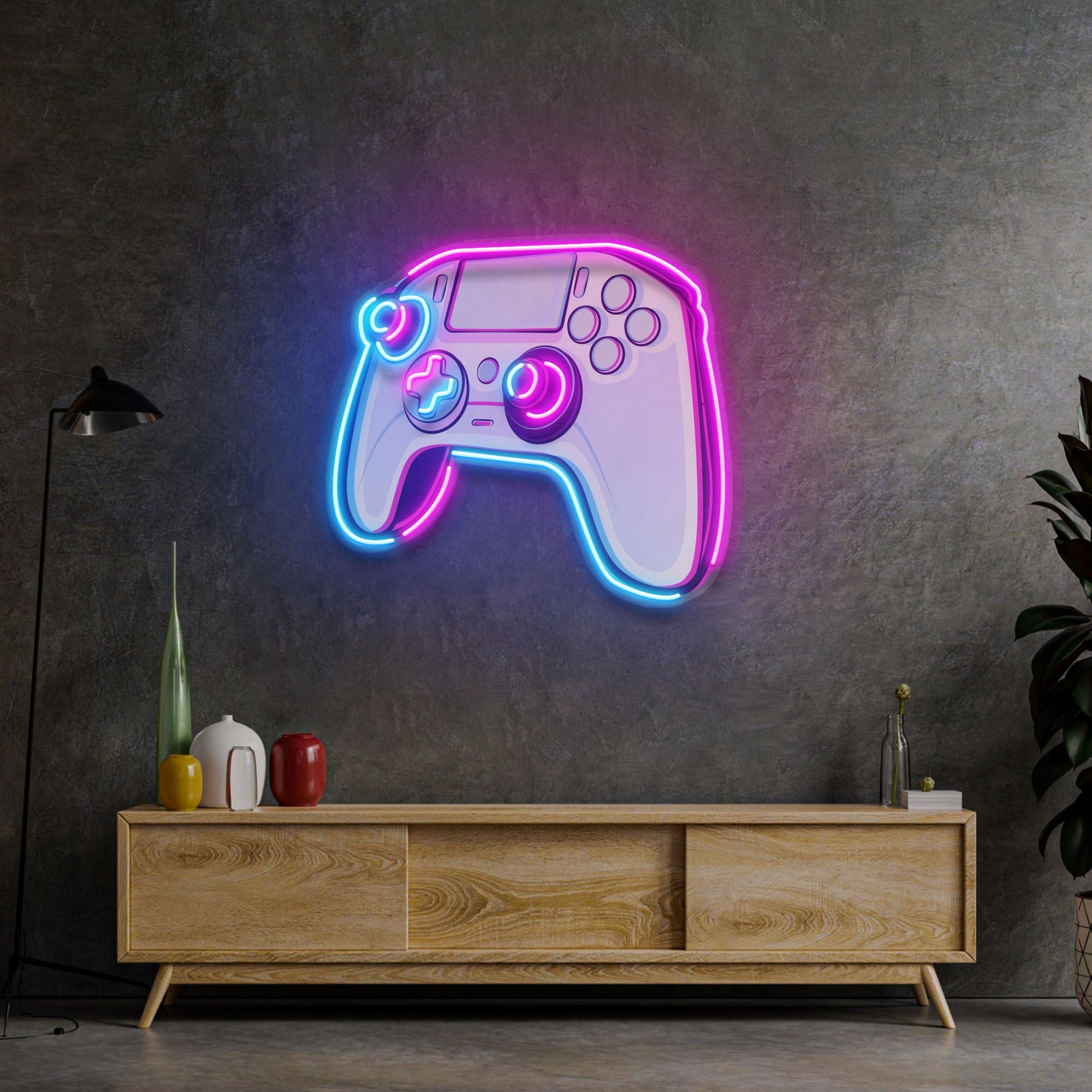 Stick Controller Cartoon LED Neon Sign Light Pop Art – acrylicsheetsindia