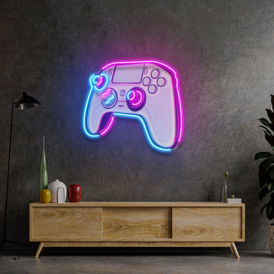 Stick Controller Cartoon LED Neon Sign Light Pop Art